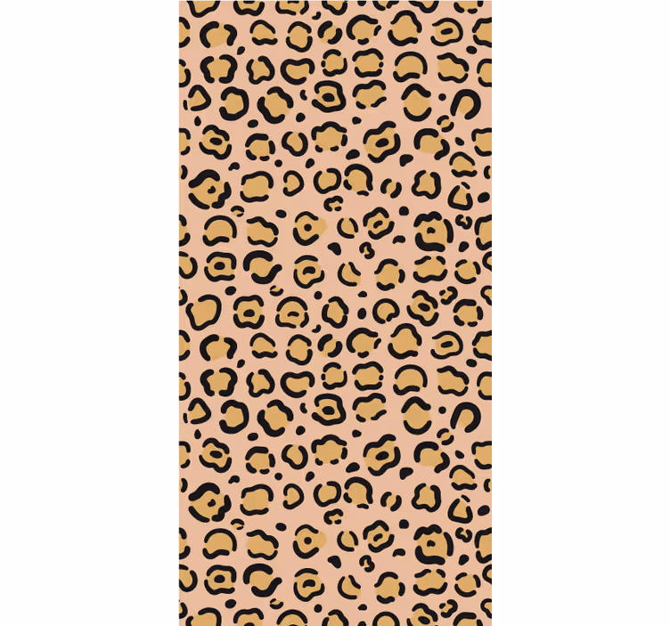 Leopardskindsmotiv dyr rullegardin - TenStickers