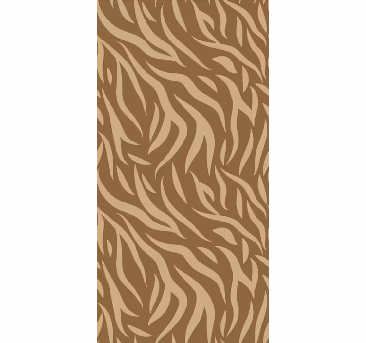 Brun og beige tigerhud børns rullgardin - TenStickers