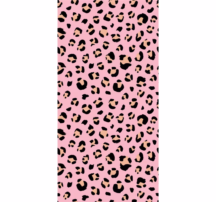 Leopardprint mønstre dyr rullegardin - TenStickers
