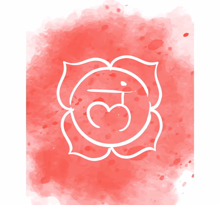 Kirsebær kærlighed emblem romantiske rullegardiner - TenStickers