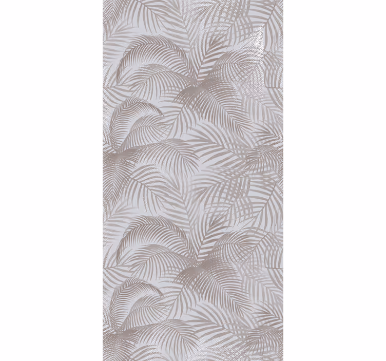 Elegant palmeblad Blomster og planter på rullegardin - TenStickers