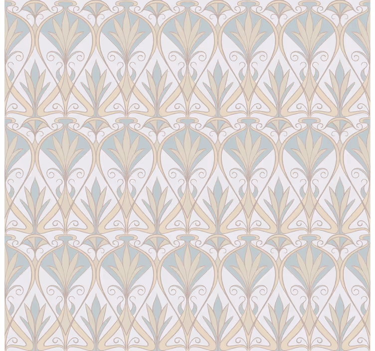 Botanisk retro blomstermønster rullegardin - TenStickers
