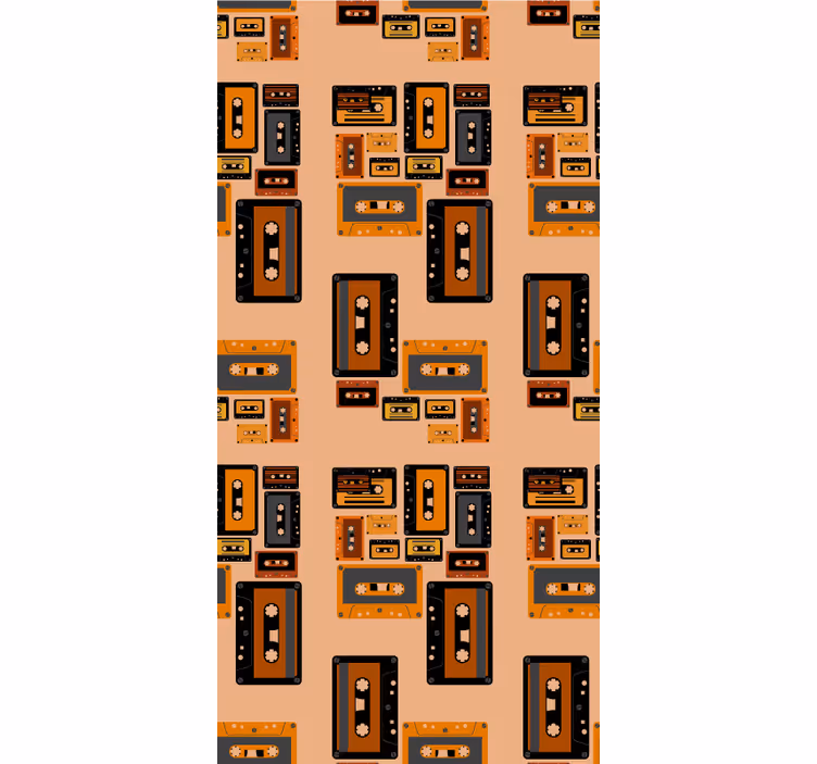 Retro kassettebånd vintage rullegardin - TenStickers