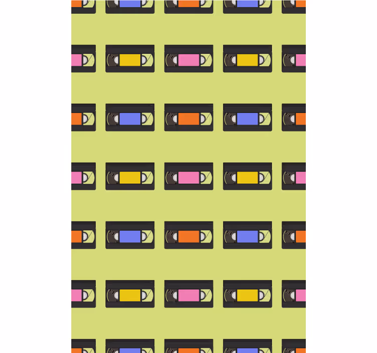 Retro videobånd nørdede rullegardiner - TenStickers