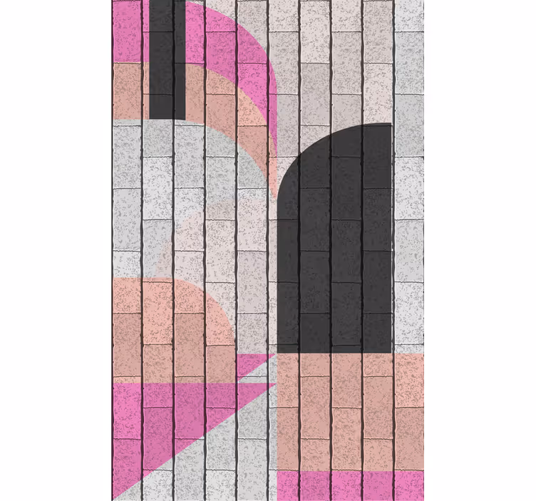 Geometrisk arkitektur mønster moderne rullegardiner - TenStickers