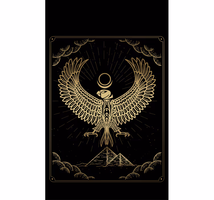Gylden falk symbol originale rullegardiner - TenStickers