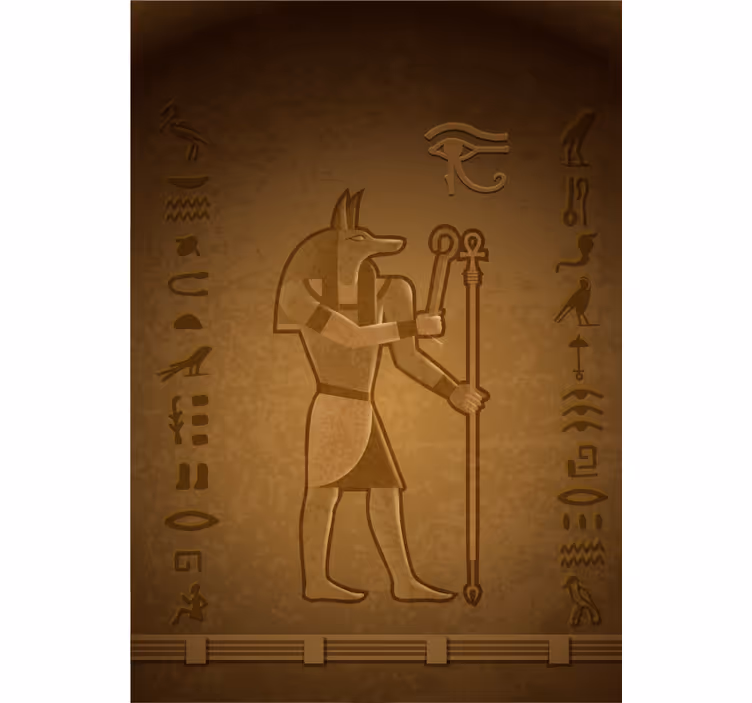 Egyptisk gud seth originale rullegardiner - TenStickers
