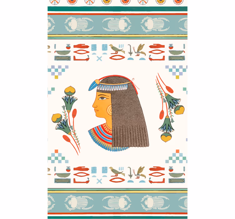 Gammel egyptisk dronning kunst rullegardiner med serier - TenStickers