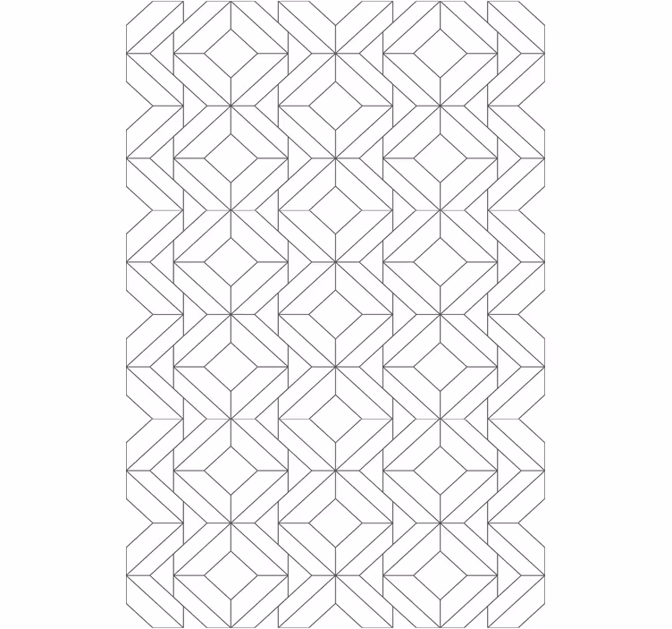 Geometriske figurblokke moderne rullegardiner - TenStickers