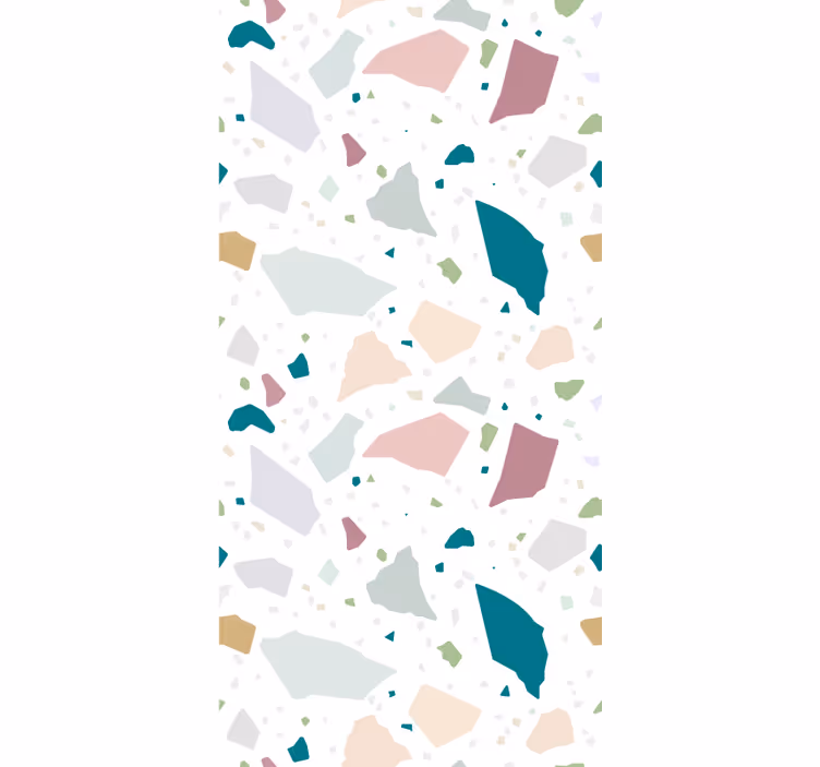 Abstrakt uregelmæssig terrazzo rullegardin mønster - TenStickers