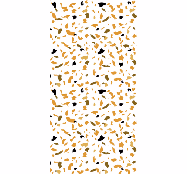 Brun og beige terrazzo rullegardin mønster - TenStickers