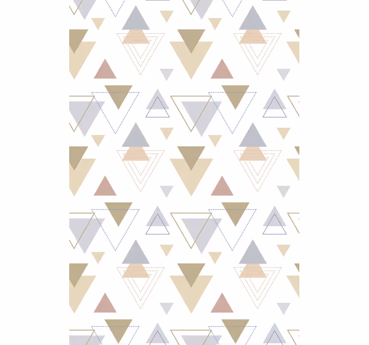 Geometrisk trekant tema moderne rullegardiner - TenStickers
