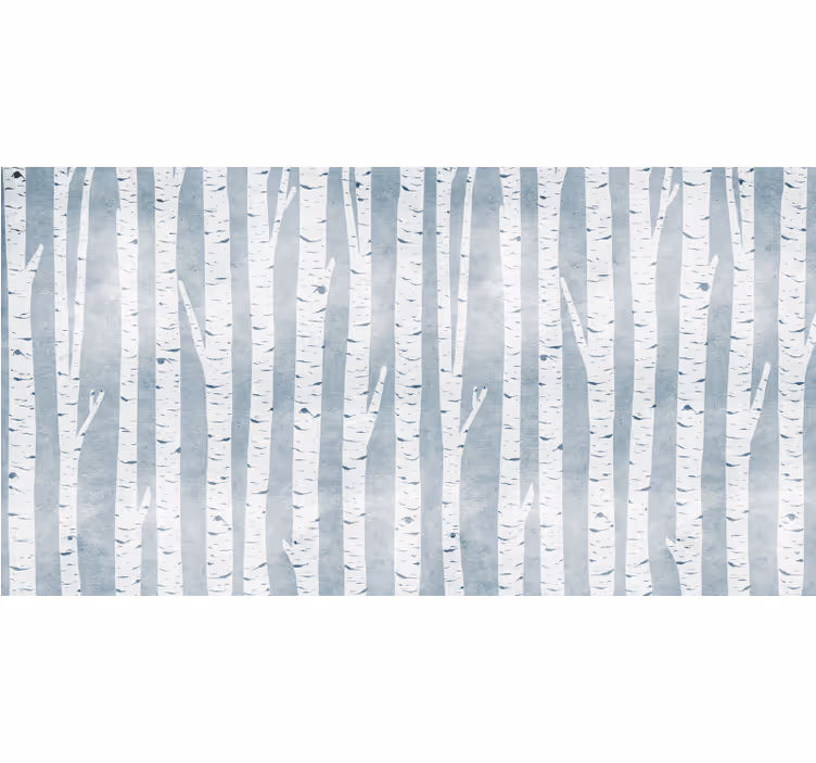 Birketræ korridorgardin i nordisk stil - TenStickers
