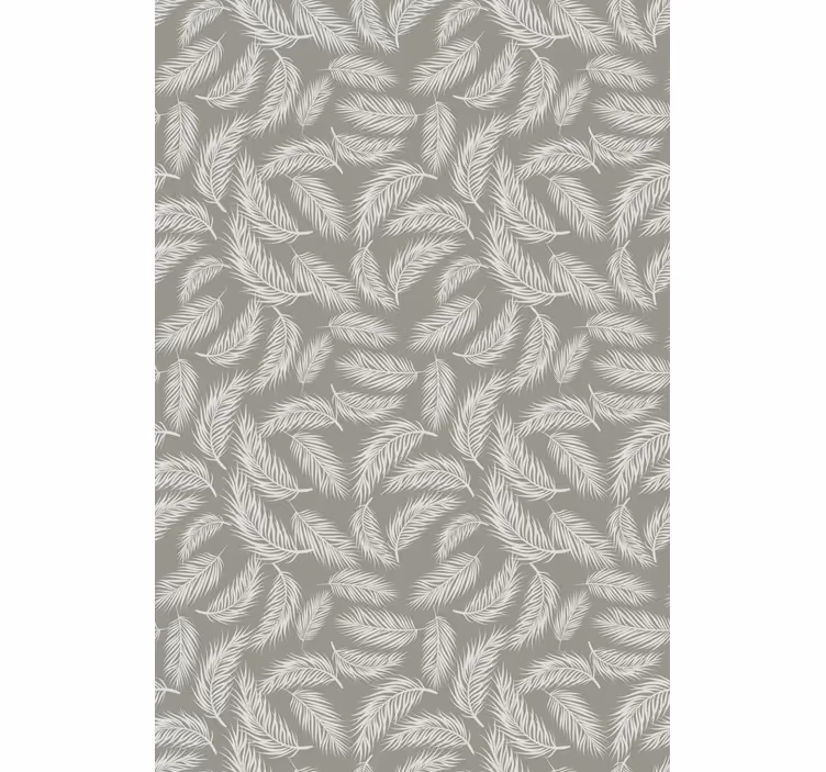 Bladmønstret design Blomster og planter på rullegardin - TenStickers