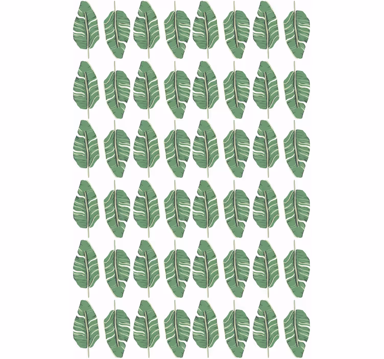 Bladmønster motiv Blomster og planter på rullegardin - TenStickers