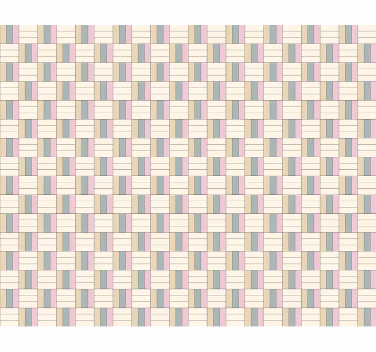 Komposition med geometrisk tema rullegardin mønster - TenStickers