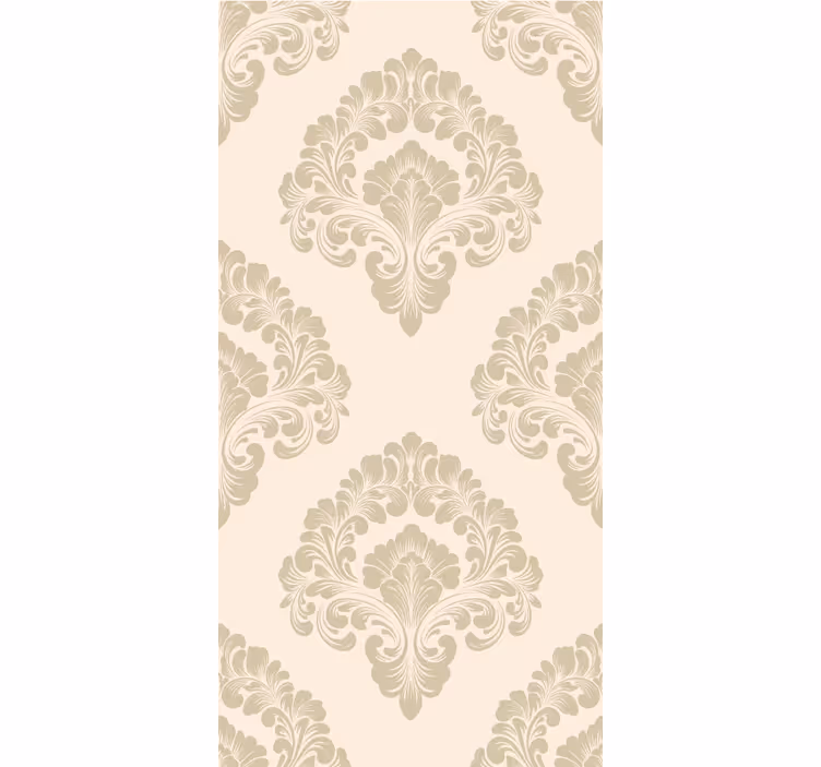 Beige damask mønster elegante rullegardiner - TenStickers