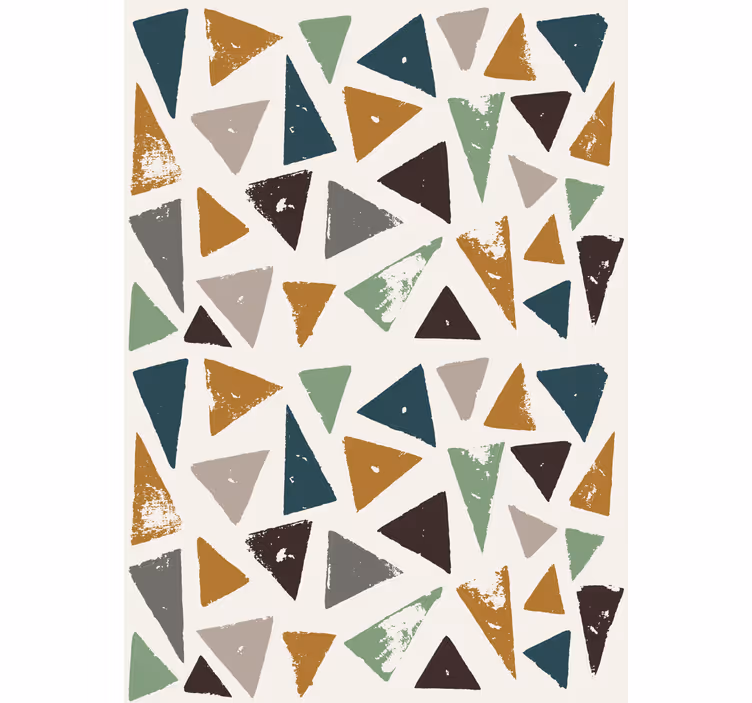 Geometrisk trekantmotiv master bedroom rullegardin - TenStickers