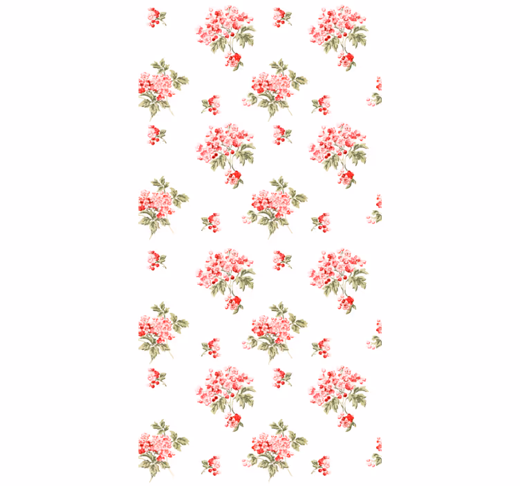 Elegant vintage-arrangement rullegardiner til stue - TenStickers