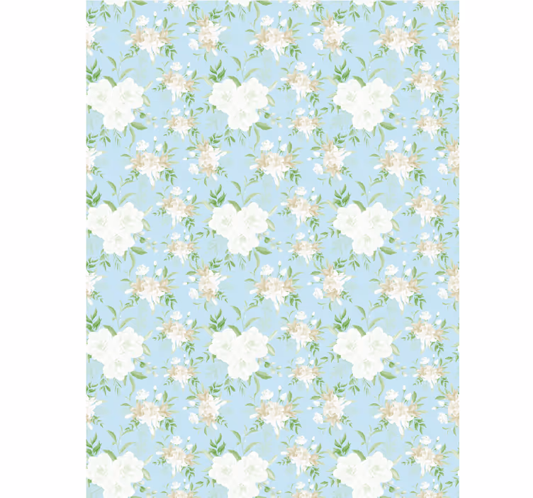 Vild grandmillenial stil Blomster og planter på rullegardin - TenStickers