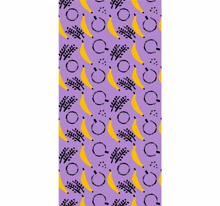 Bananmønster design frugt rullegardin - TenStickers