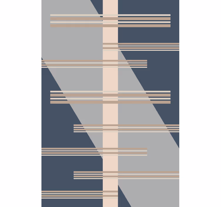 Geometrisk linje tema moderne rullegardiner - TenStickers