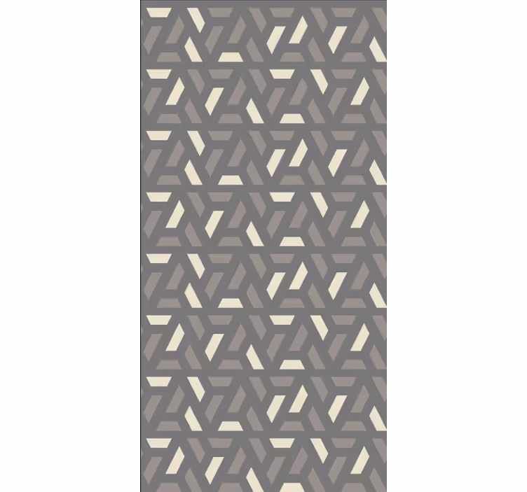 Geometrisk neutralt mønster moderne rullegardiner - TenStickers