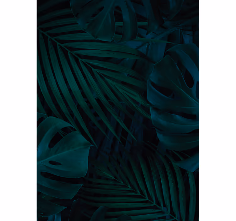 Skov blade og planter blomst og plante rullgardin - TenStickers