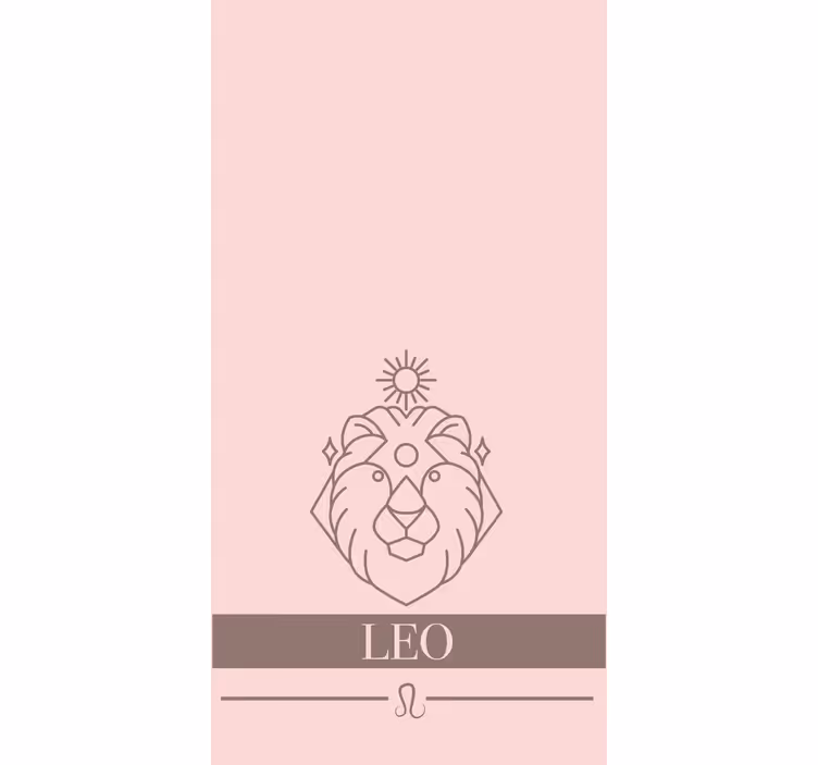 Løve stjernetegn symbol originale rullegardiner - TenStickers