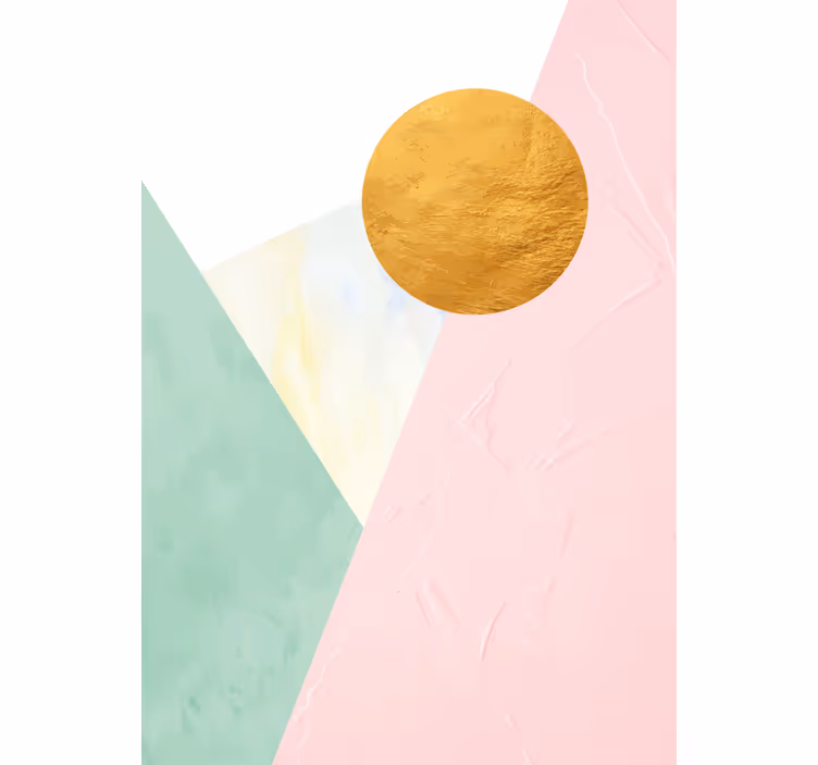 Gylden cirkel design moderne rullegardiner - TenStickers