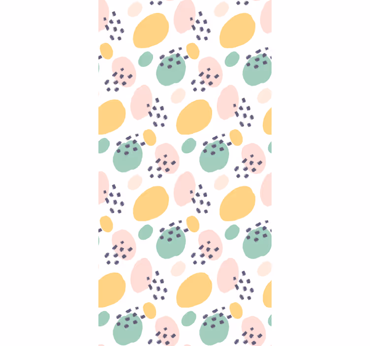 Pastel abstrakte former rullegardin teenager - TenStickers
