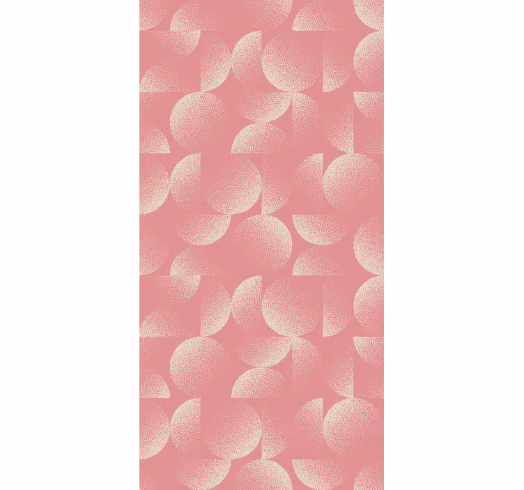 Pastel semicercles stue rullgardin - TenStickers