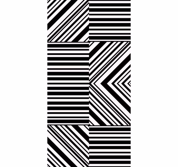 Sort zebraprint i kosmopolitisk stil mønstrede rullegardiner - TenStickers