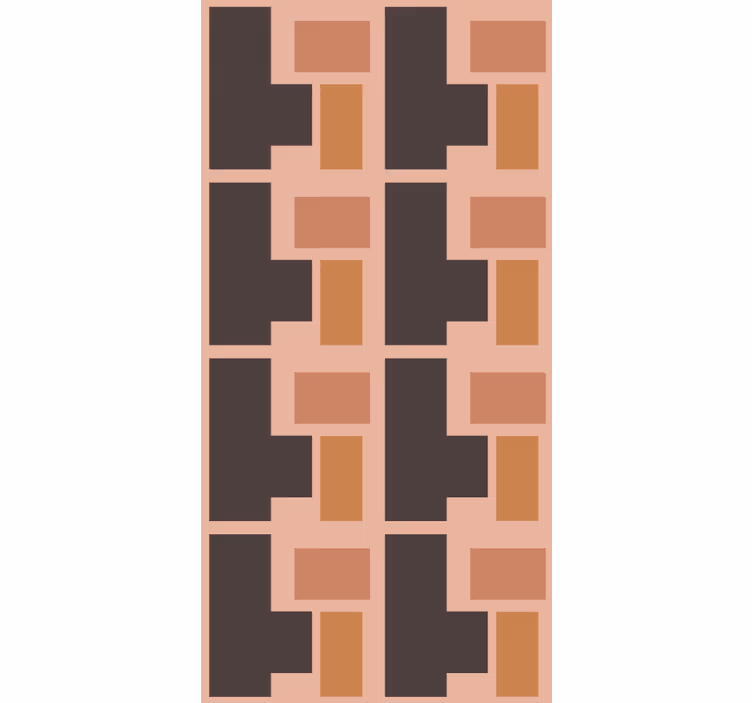 Geometrisk form mønster moderne rullegardiner - TenStickers