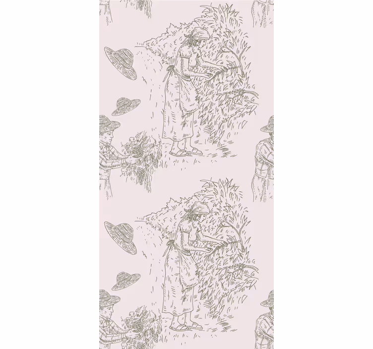 Høstscene vintage elegante rullegardiner - TenStickers