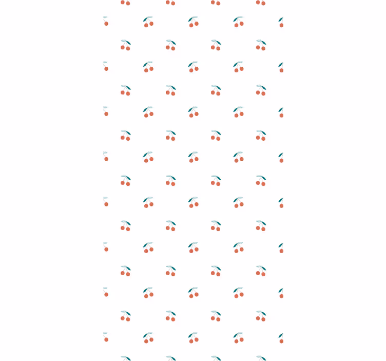 Kirsebærmønster design frugt rullegardin - TenStickers