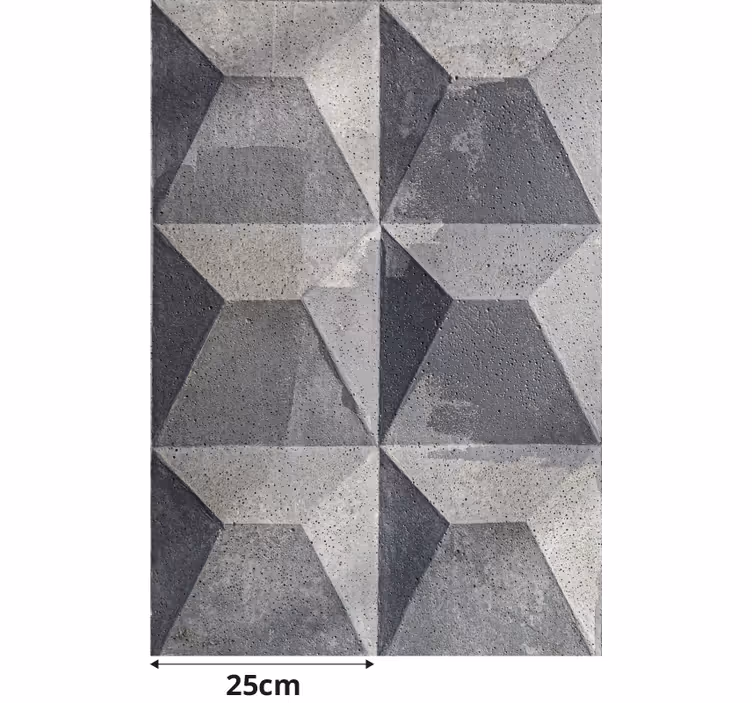 "béton brut" tekstur mønstrede rullegardiner - TenStickers