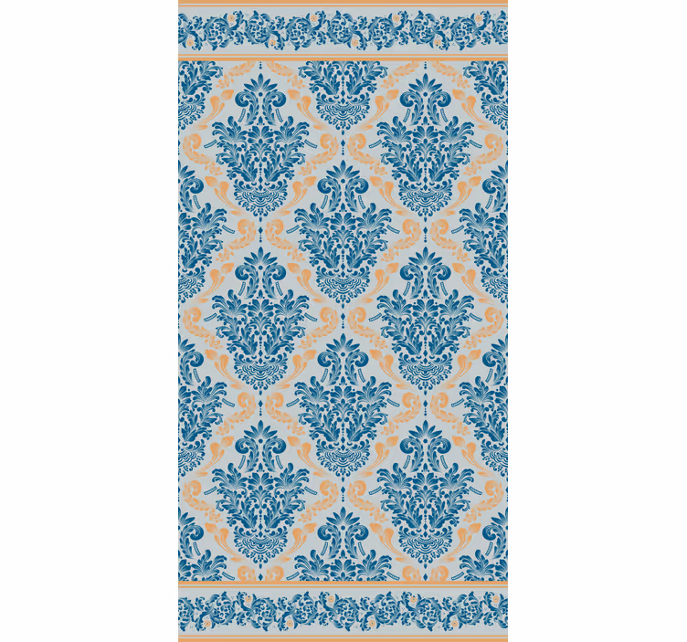 Blomstermønster i barok elegante rullegardiner - TenStickers