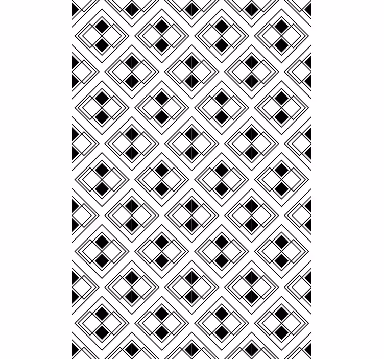 Elegant geometrisk mønster moderne rullegardiner - TenStickers