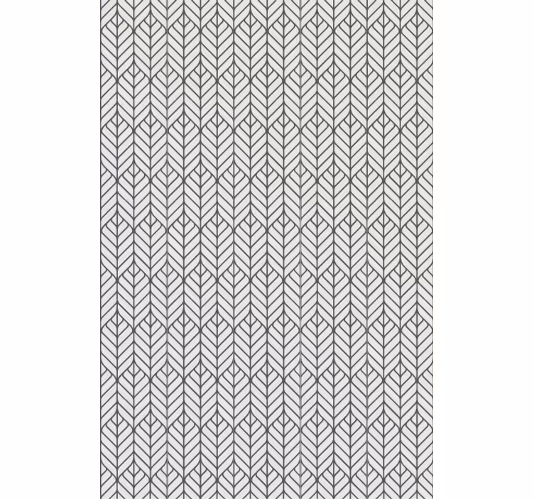 Elegant sildebensmønster rullegardin med blomster - TenStickers