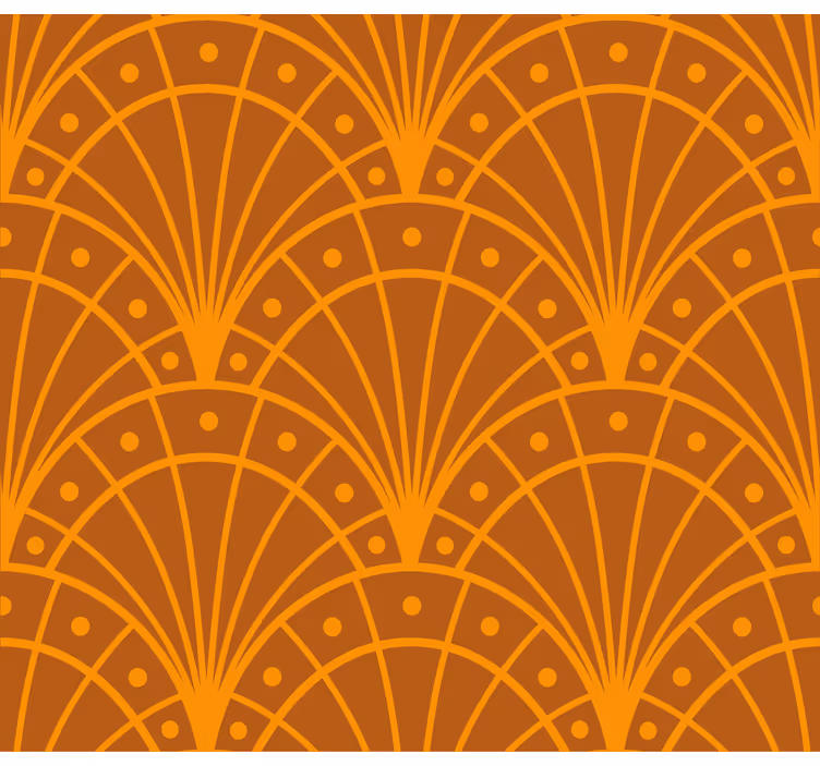 Elegant orange rullegardiner stue - TenStickers
