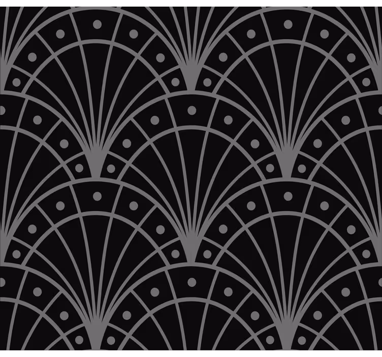 Elegant sort rullegardiner stue - TenStickers