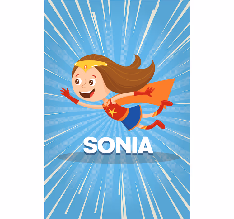 Super pige navne rullegardiner - TenStickers