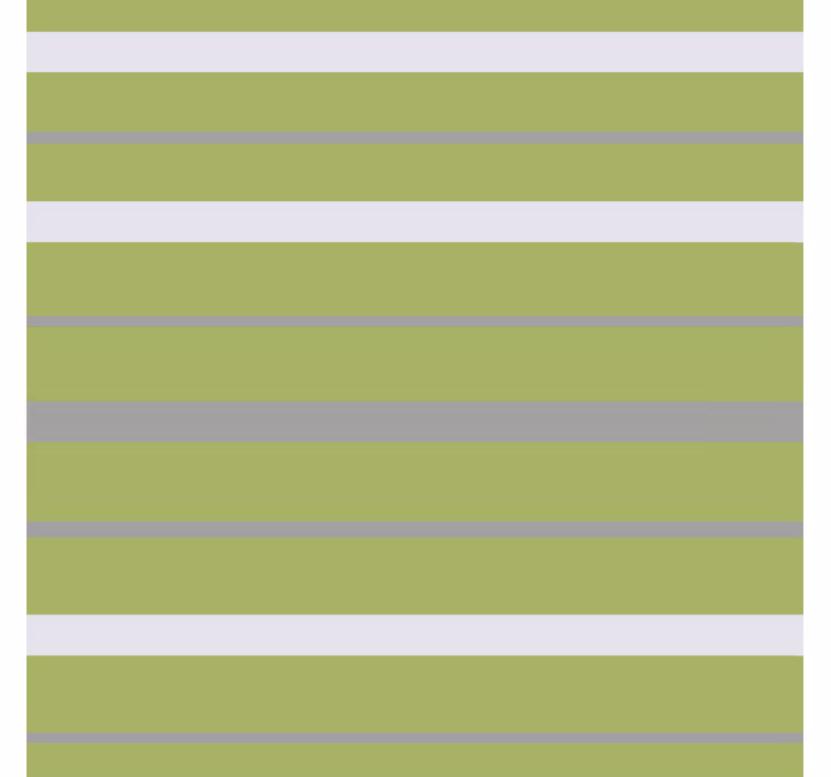 Gråt og grønt stribet mønster elegant rullegardin - TenStickers