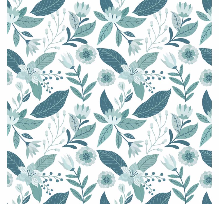 Flora i nordisk stil Skandinaviske rullegardiner - TenStickers