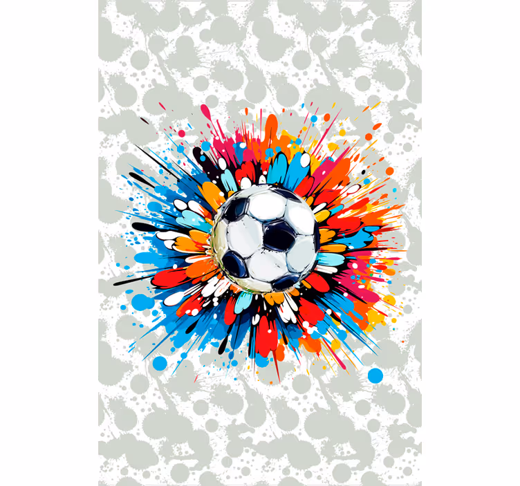 Eksplosion fodbold rullegardin - TenStickers