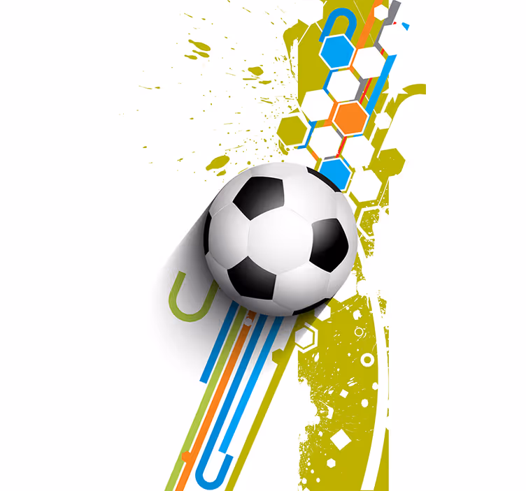 I aktion fodbold rullegardin - TenStickers