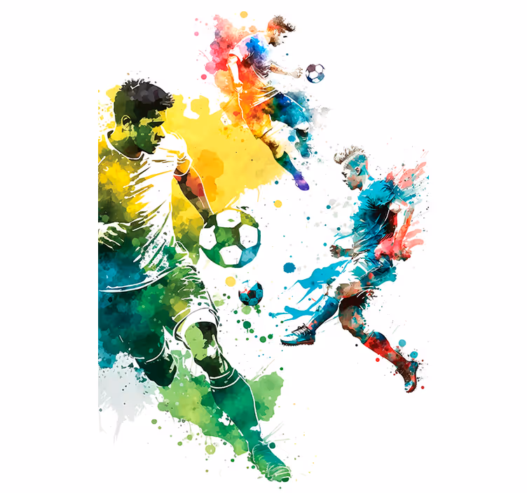 Sport i aktion fodbold rullegardin - TenStickers