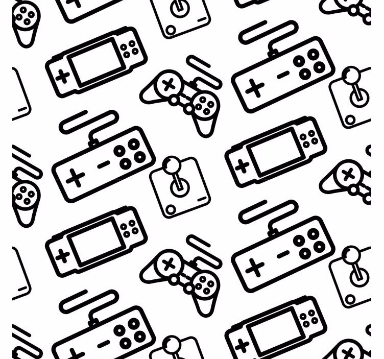 Minimalistiske controllere nørdede rullegardiner - TenStickers