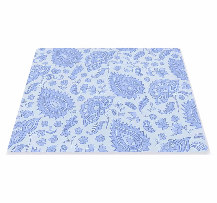 Original dækkeserviet blå paisley blomster mønster - TenStickers